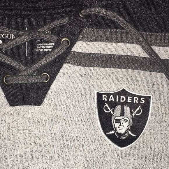 Women’s Antigua Las Vegas Raiders Football Hooded hoodie sweatshirt 2XL ladies - Picture 3 of 3